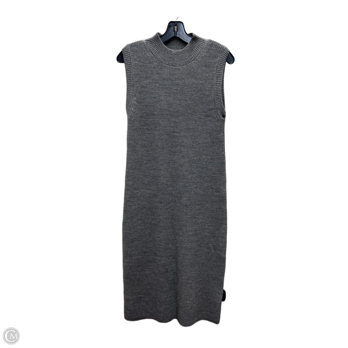 Dress Sweater By Be Cool In Grey, Size: S