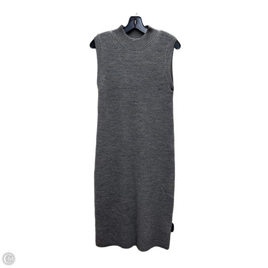 Dress Sweater By Be Cool In Grey, Size: S