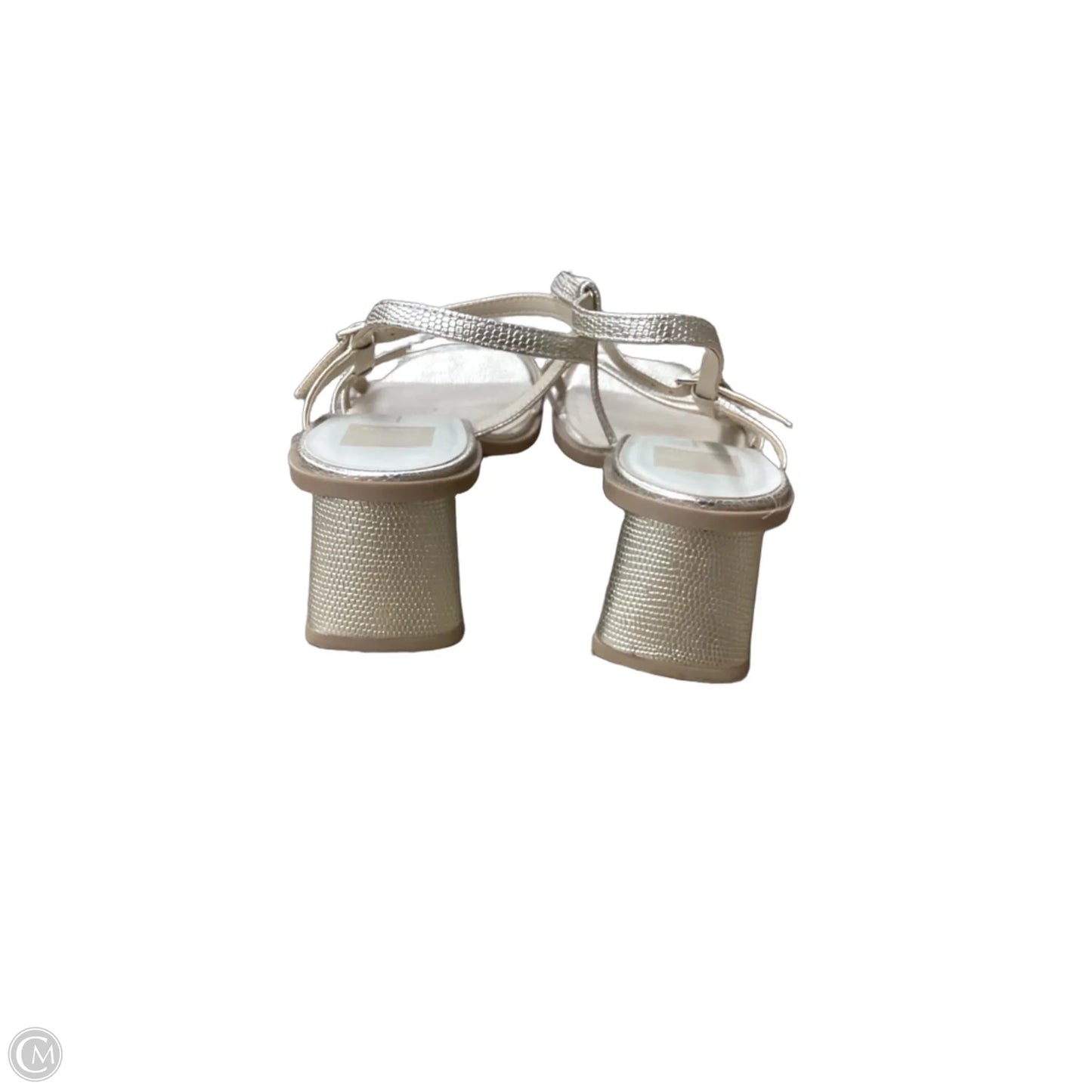 Sandals Heels Block By Dolce Vita In Gold, Size: 8.5