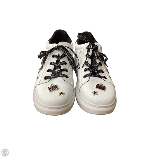 Shoes Designer By Karl Lagerfeld In Black & White, Size: 10