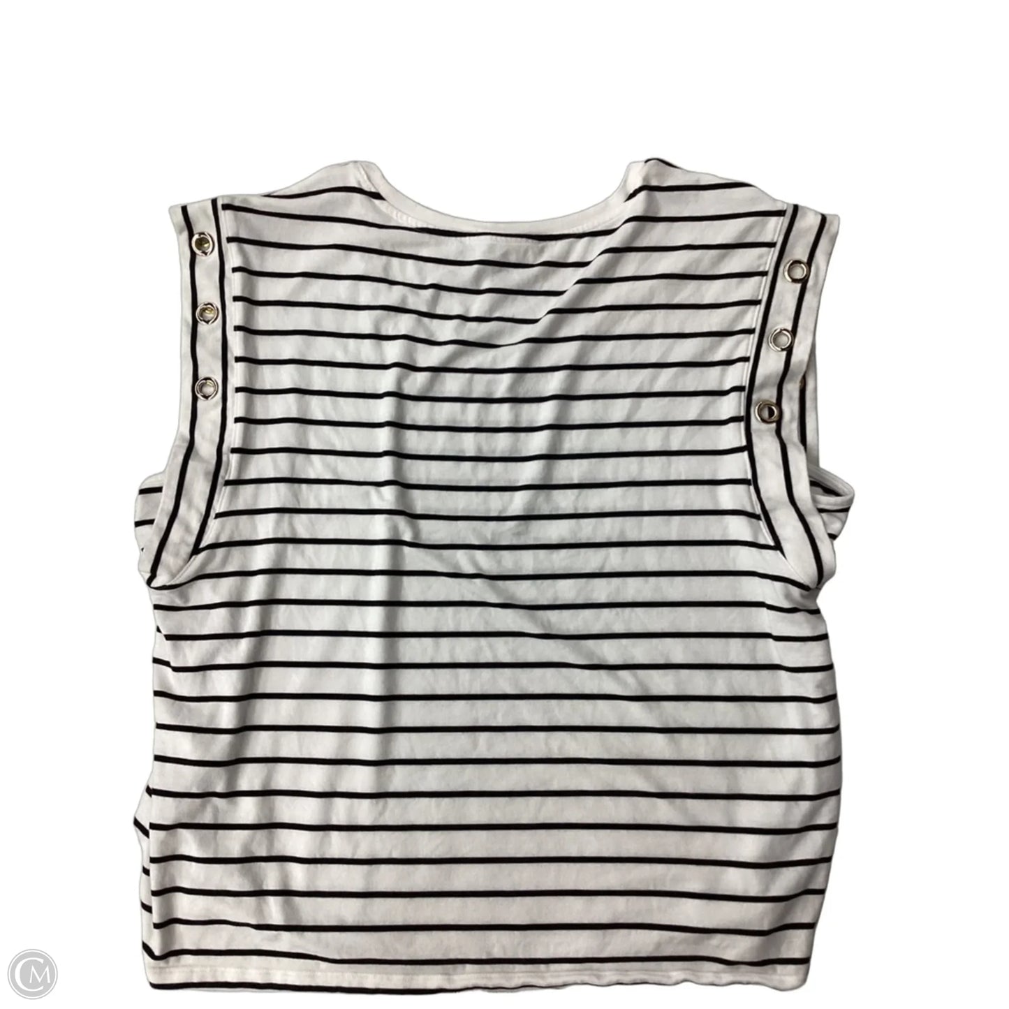 Top Short Sleeve By White House Black Market In Striped Pattern, Size: Xl