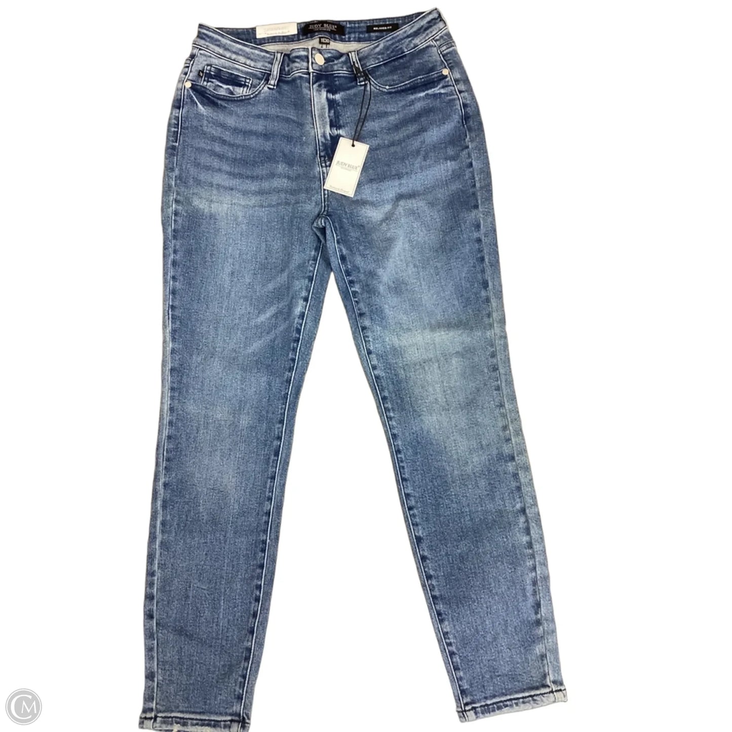 Jeans Boyfriend By Judy Blue In Blue Denim, Size: 12