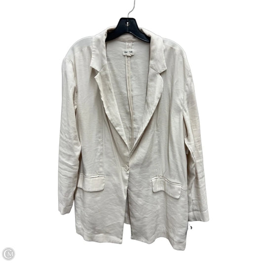 Blazer By Open Edit In Cream, Size: Xl
