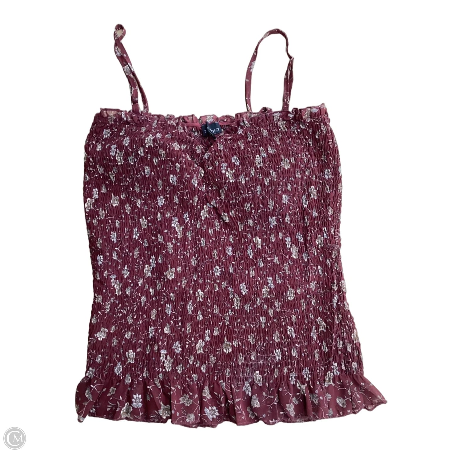 Tank Top By Clothes Mentor In Maroon, Size: 1x