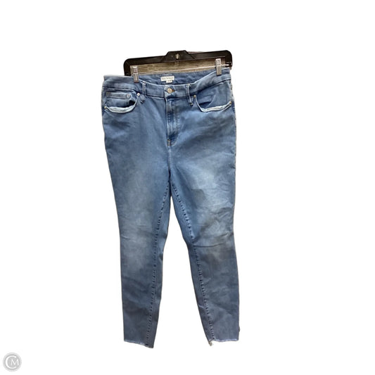 Jeans Skinny By Good American In Blue Denim, Size: 14