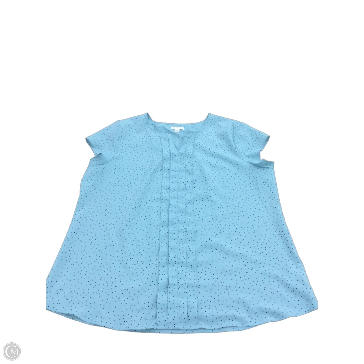 Top Short Sleeve By Croft And Barrow In Polkadot Pattern, Size: Xxl