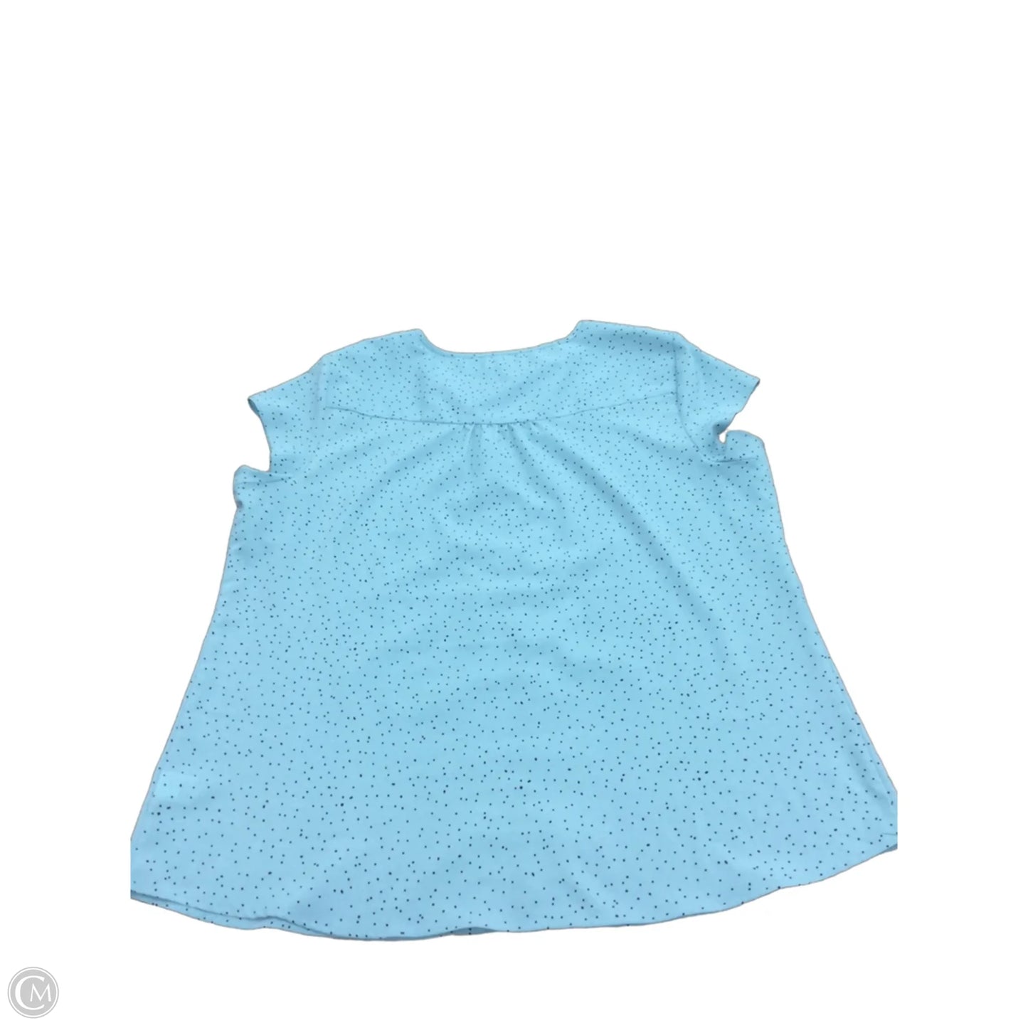 Top Short Sleeve By Croft And Barrow In Polkadot Pattern, Size: Xxl