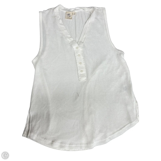 Top Sleeveless By White Crow In Ivory, Size: L