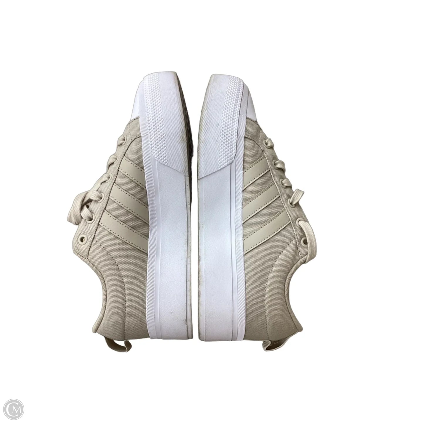 Shoes Sneakers Platform By Adidas In Beige, Size: 8.5