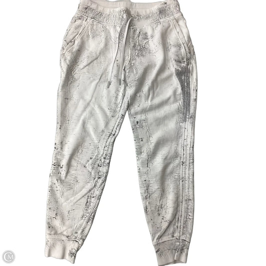 Athletic Pants By Lululemon In Grey & White, Size: 8