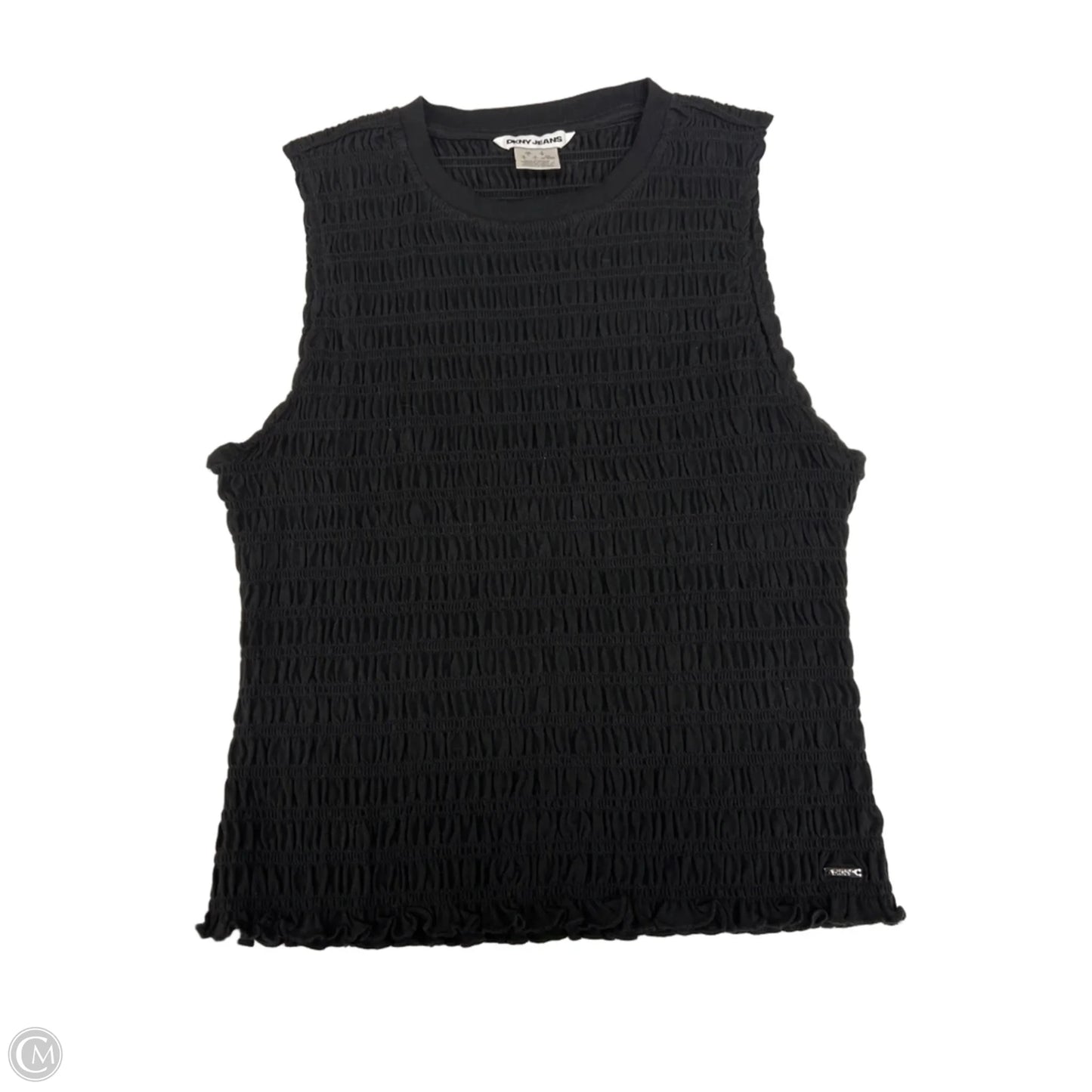 Top Sleeveless By Dkny In Black, Size: L
