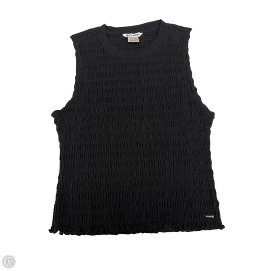 Top Sleeveless By Dkny In Black, Size: L