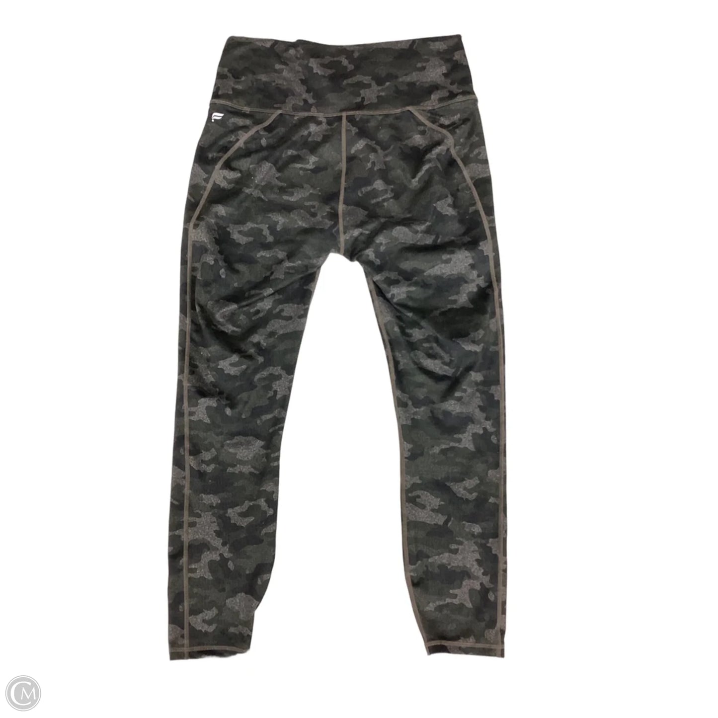Athletic Leggings By Fabletics In Camouflage Print, Size: M