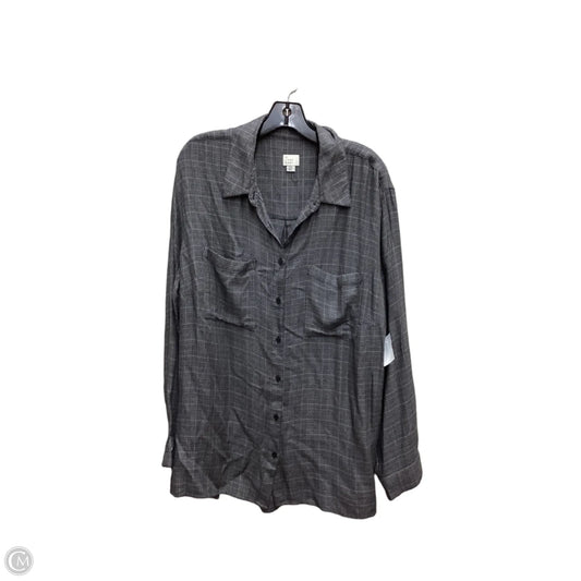 Top Long Sleeve By A New Day In Black, Size: Xxl