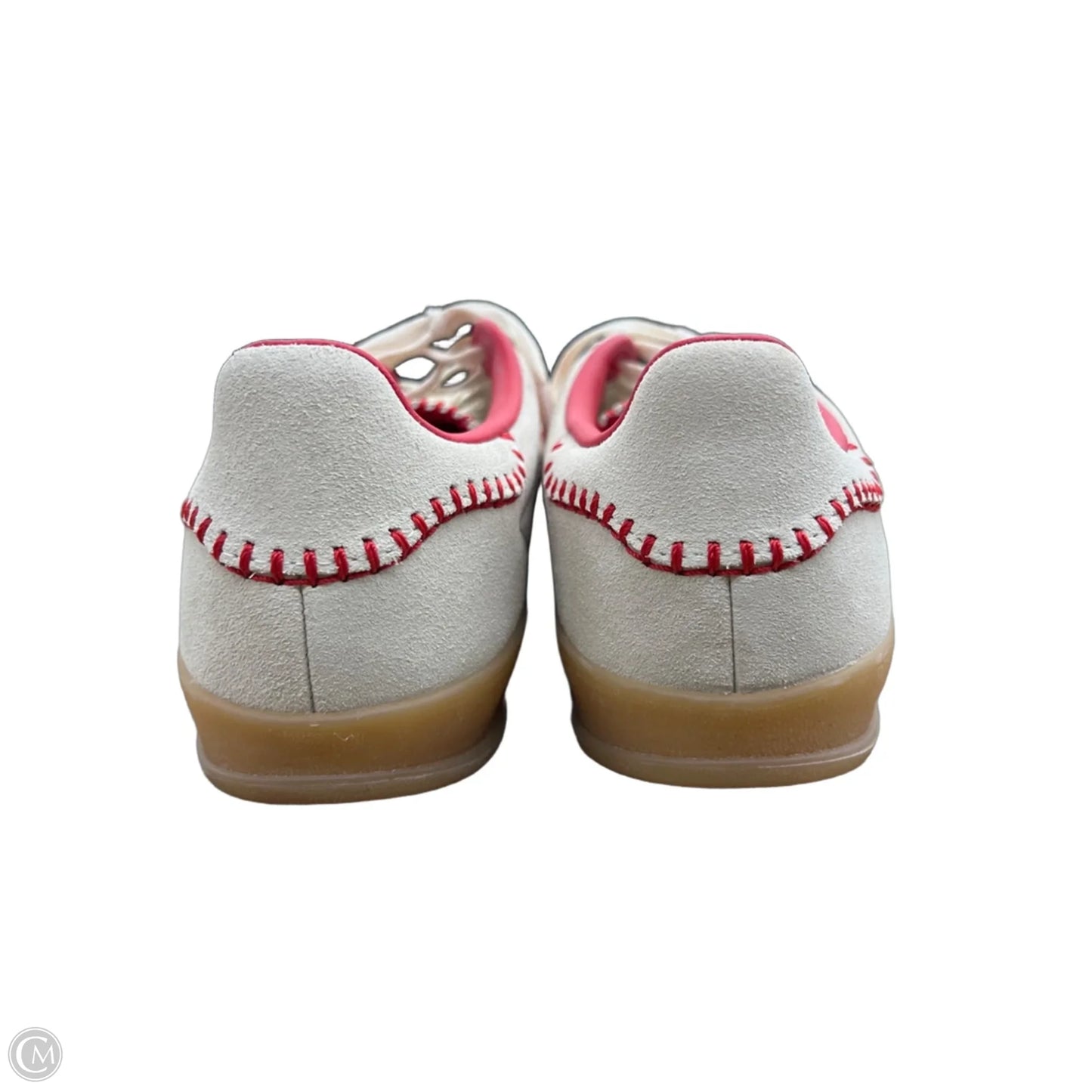 Shoes Sneakers By Adidas In Silver & Tan, Size: 8