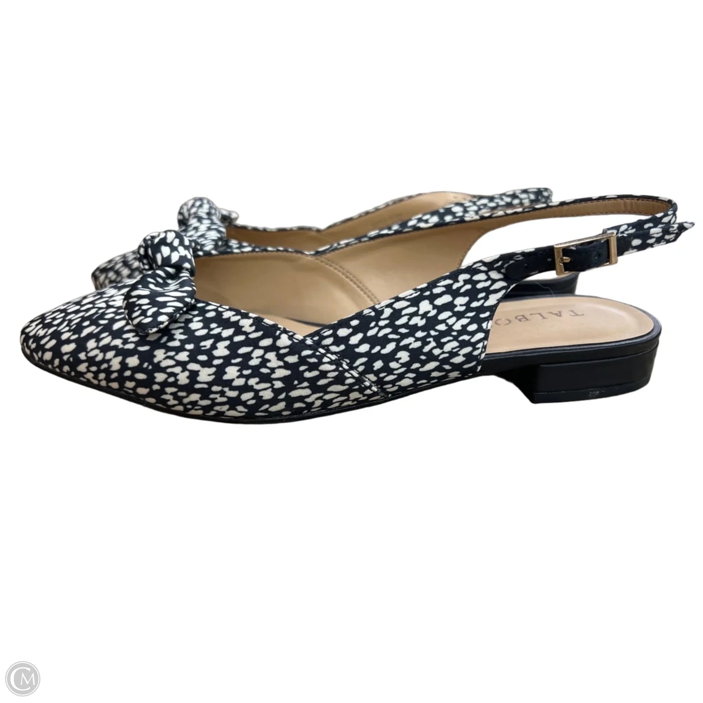 Shoes Flats By Talbots In Black & White, Size: 7