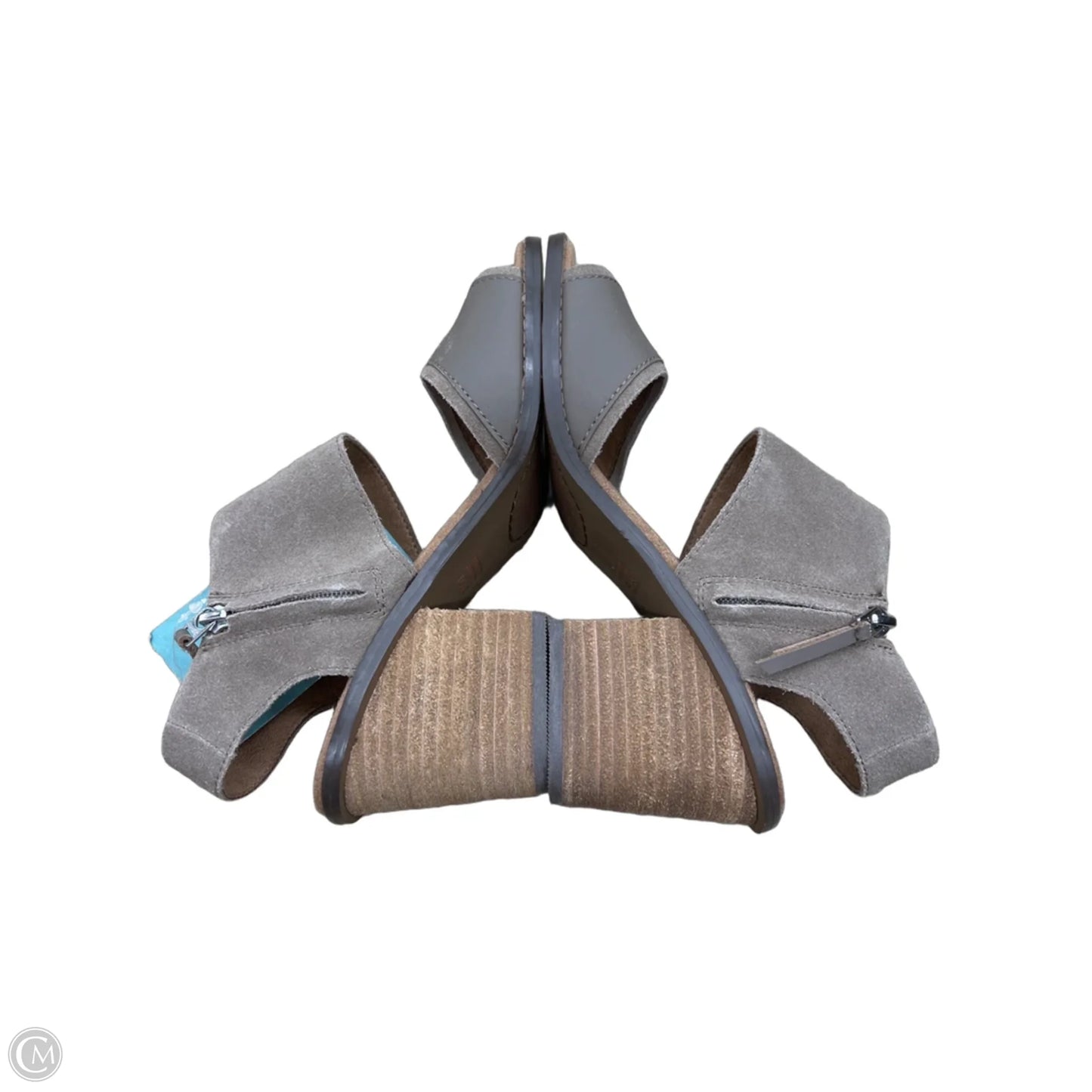 Sandals Heels Block By Toms In Taupe, Size: 6.5