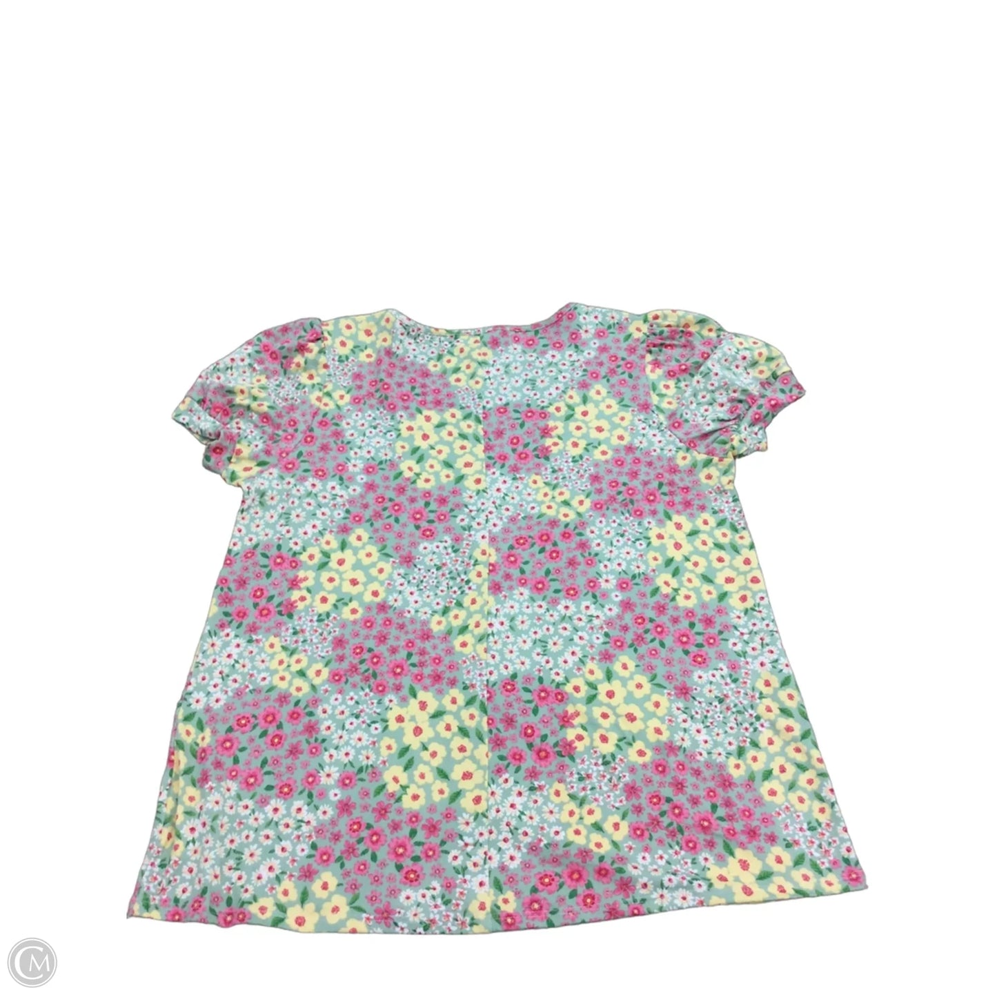 Top Short Sleeve By Haptics In Floral Print, Size: M
