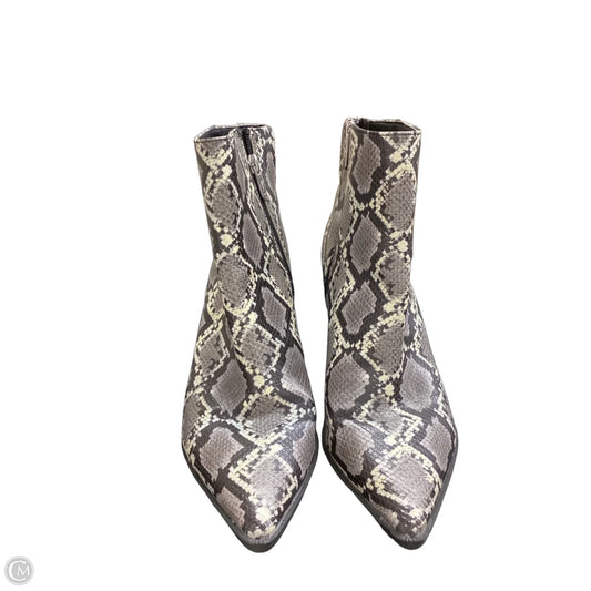 Boots Ankle Heels By Circus By Sam Edelman In Snakeskin Print, Size: 10