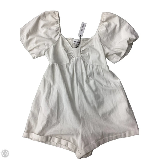 Romper By Day + Moon In White, Size: S