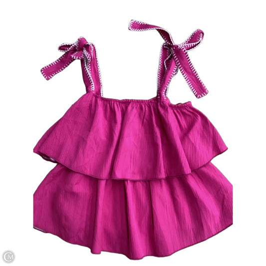 Top Sleeveless By Tcec In Pink, Size: M