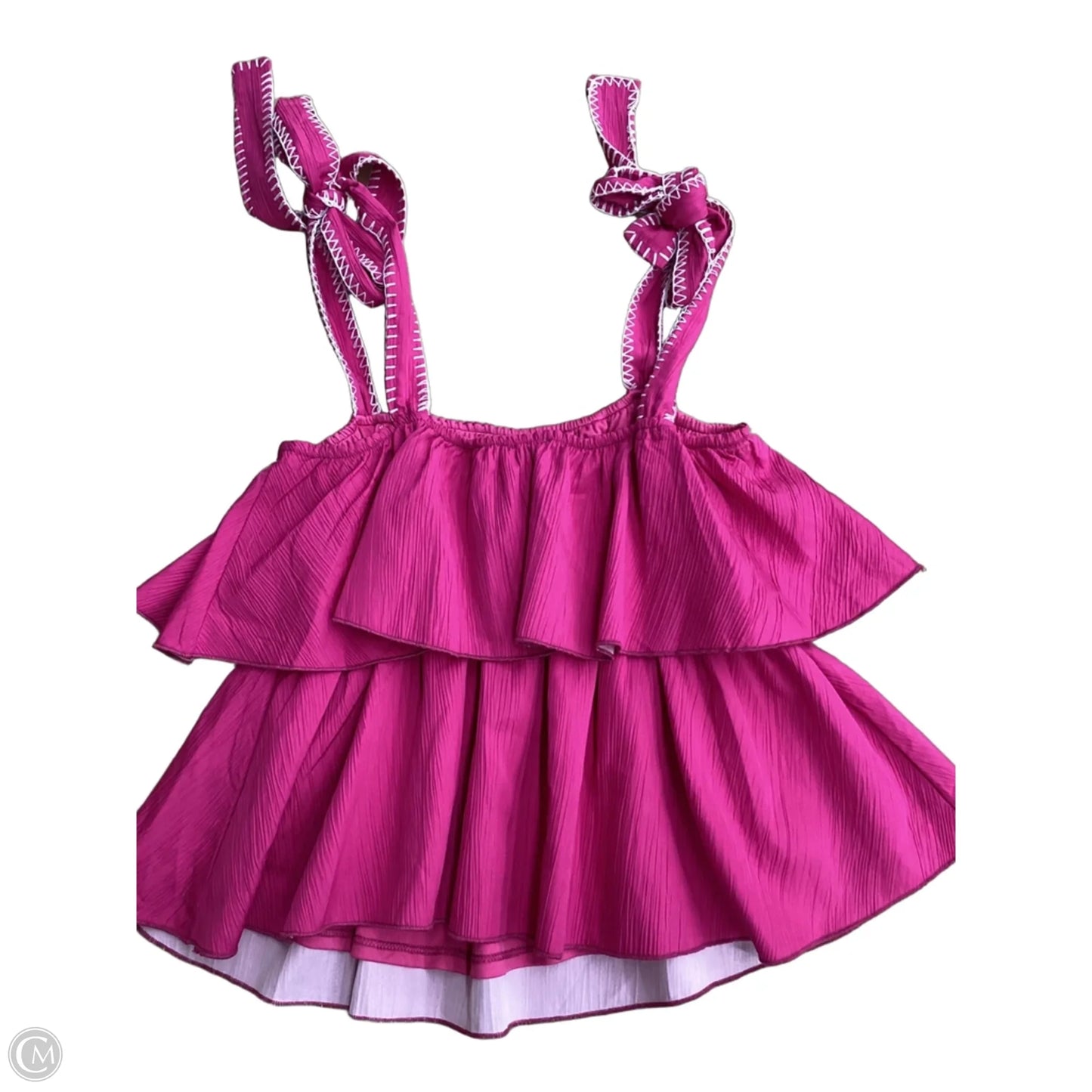 Top Sleeveless By Tcec In Pink, Size: M
