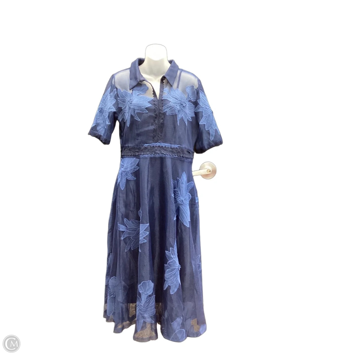 Dress Party Midi By Clothes Mentor In Blue, Size: M