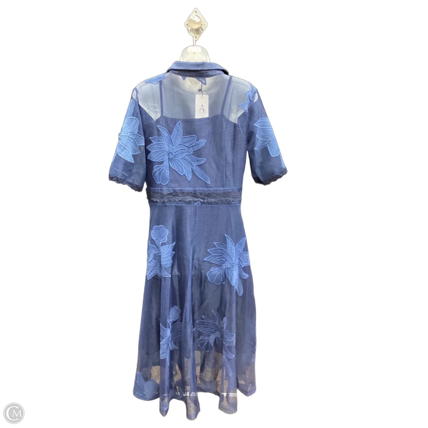 Dress Party Midi By Clothes Mentor In Blue, Size: M