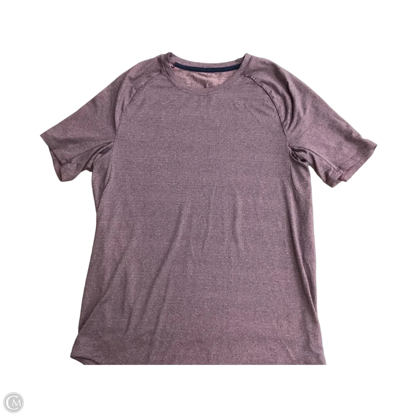Athletic Top Short Sleeve By Lululemon In Brown, Size: L