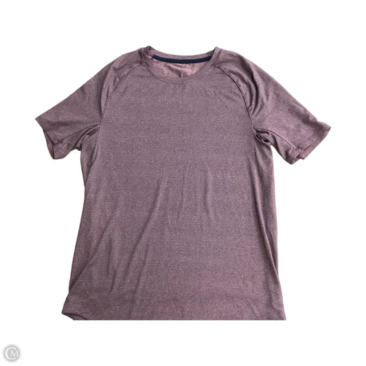 Athletic Top Short Sleeve By Lululemon In Brown, Size: L