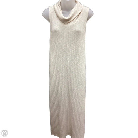 Dress Casual Maxi By Free People In Cream, Size: L