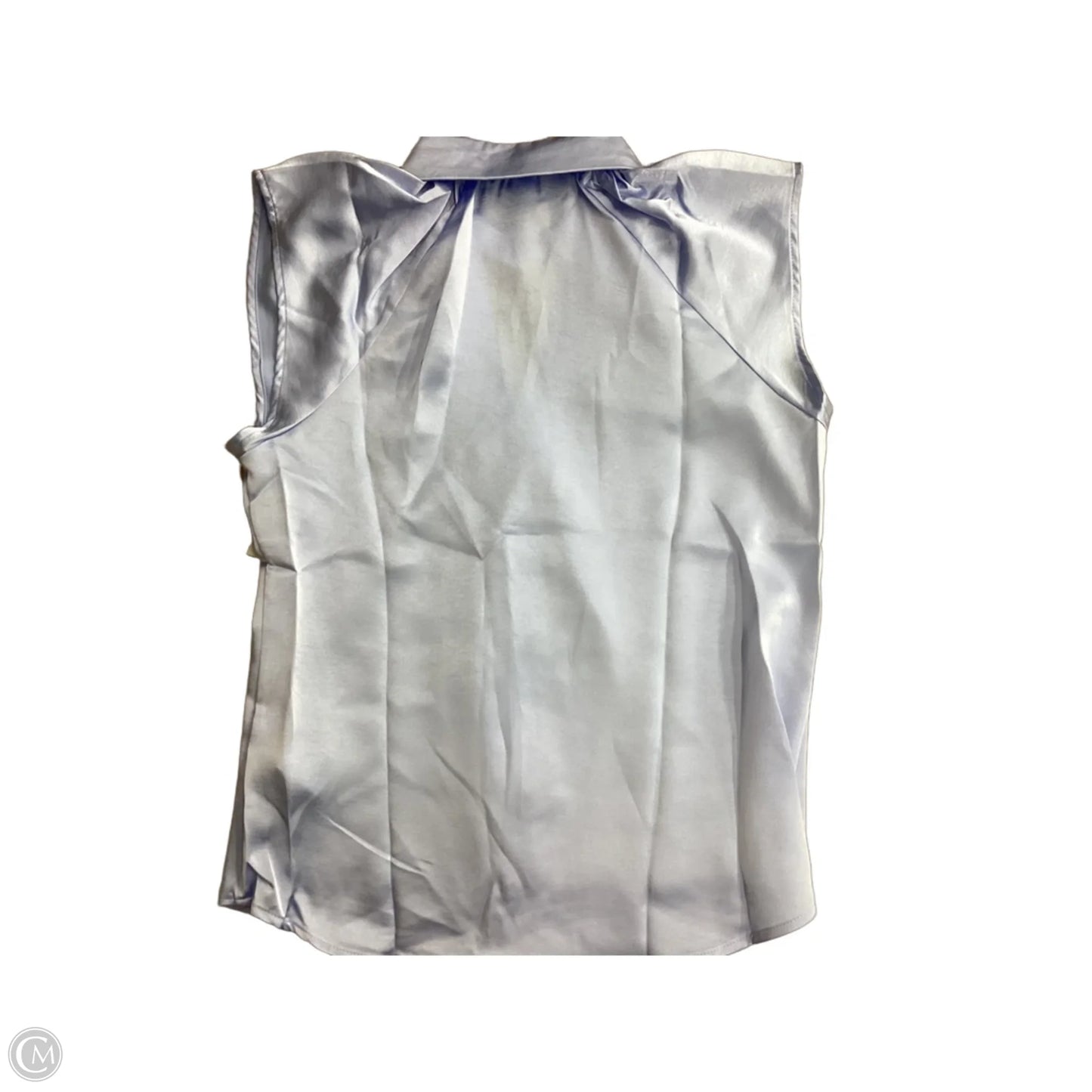 Blouse Short Sleeve By Clothes Mentor In Blue, Size: M