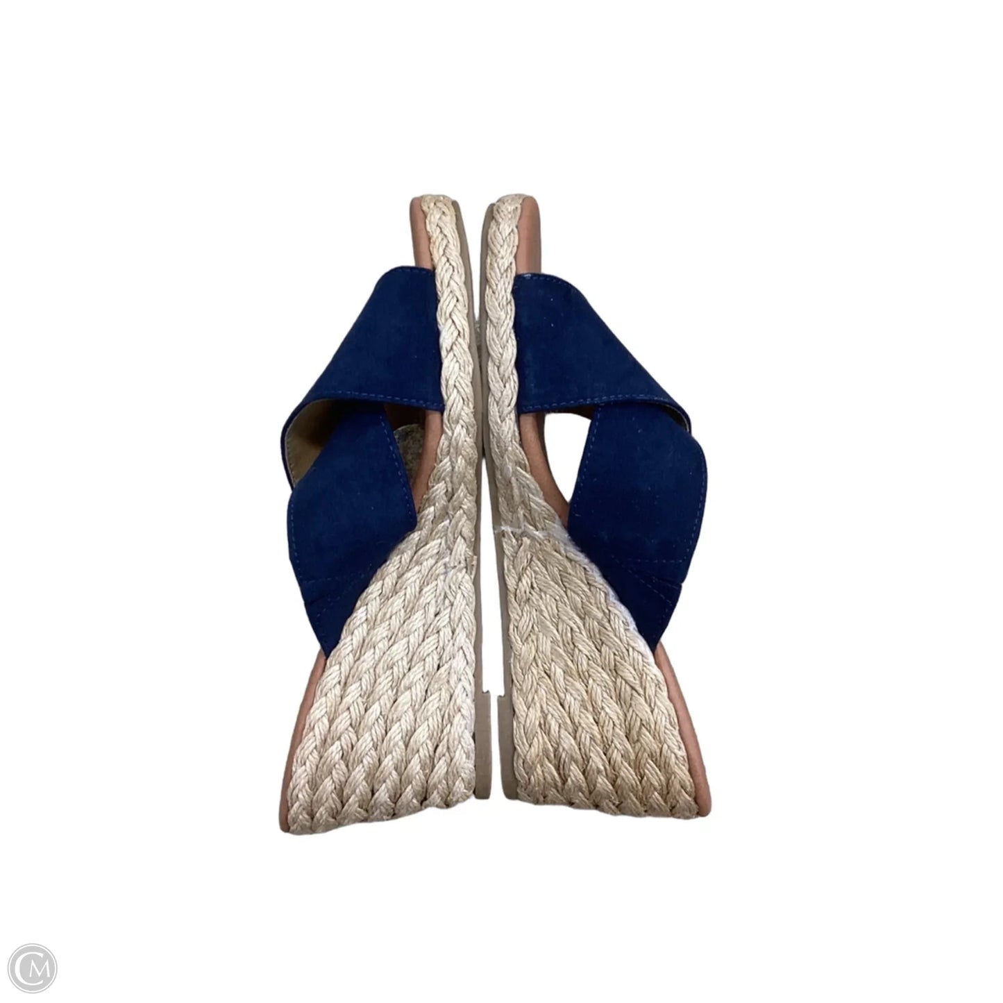 Sandals Heels Wedge By Tommy Bahama In Navy, Size: 7.5