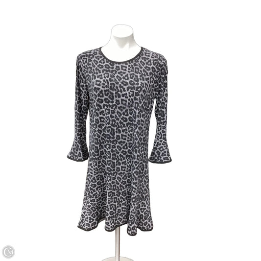 Dress Casual Midi By Michael By Michael Kors In Black & White, Size: L