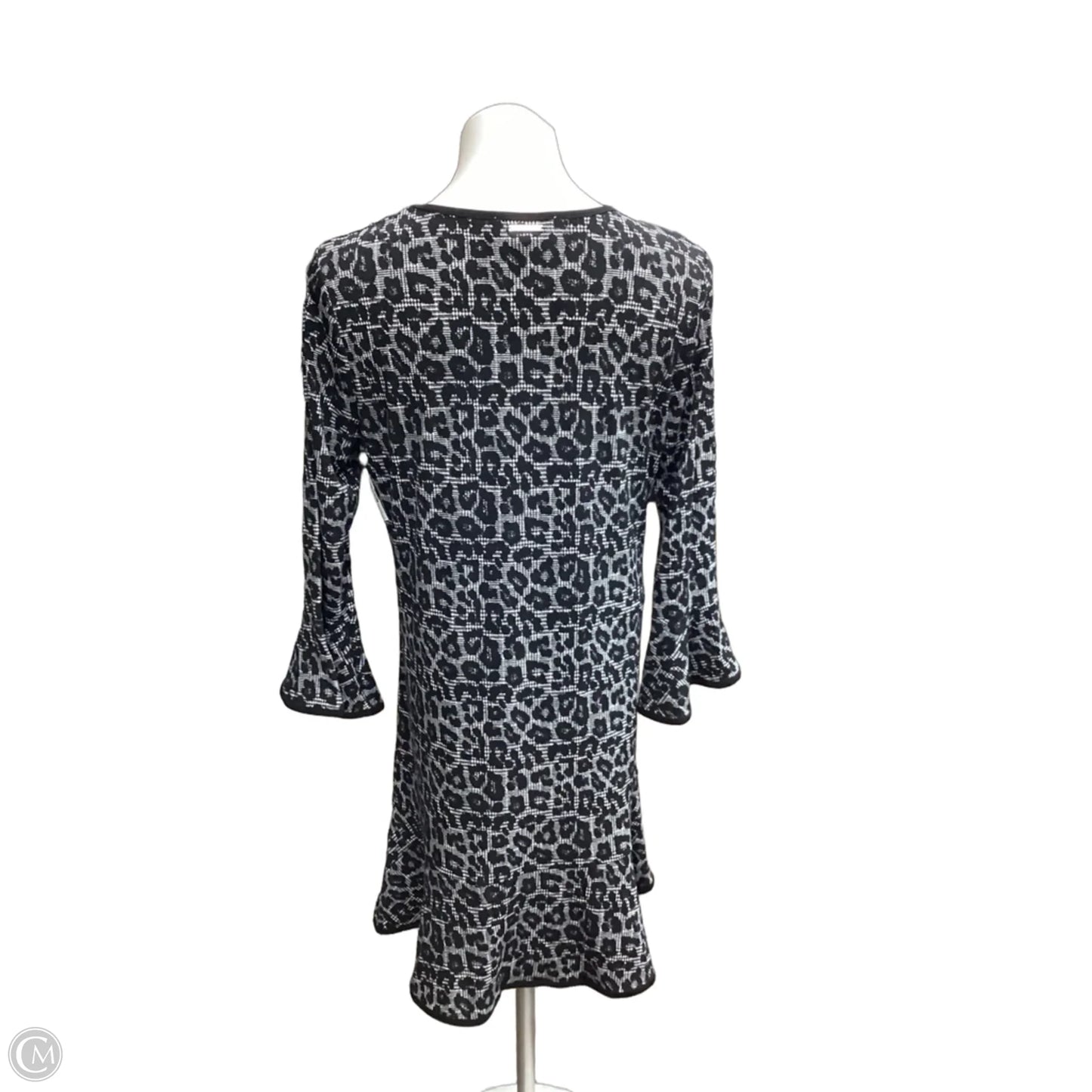 Dress Casual Midi By Michael By Michael Kors In Black & White, Size: L
