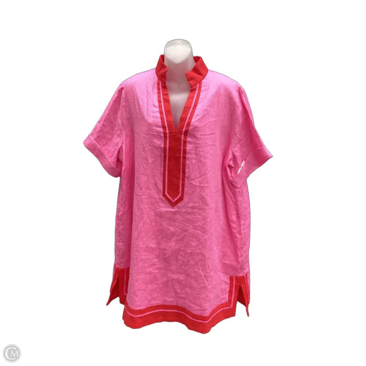 Dress Casual Midi By Tuckernuck In Pink & Red, Size: 3x