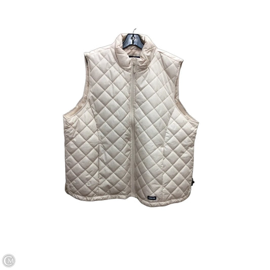Vest Puffer & Quilted By Lands End In Cream, Size: 2x