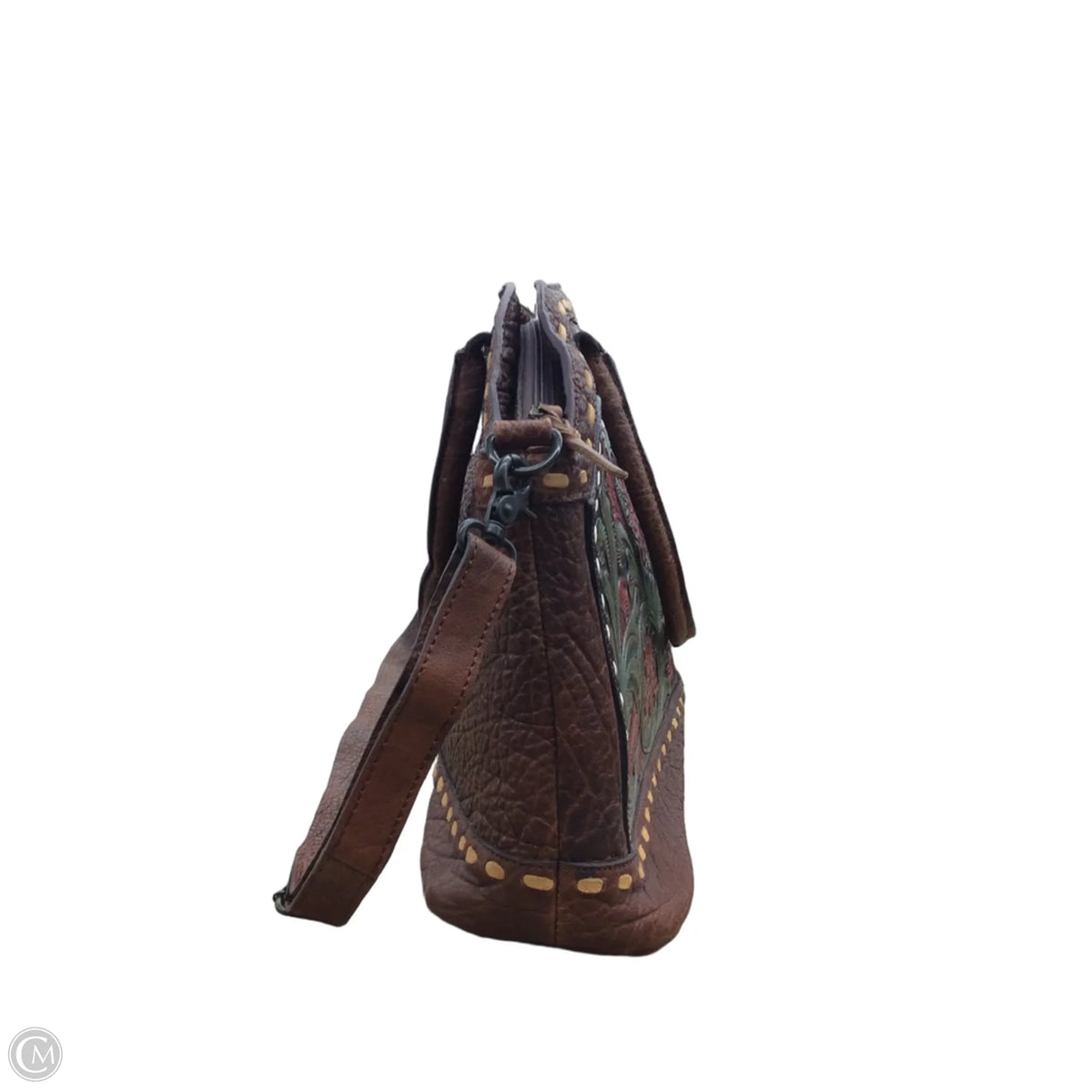 Handbag Leather By Cmc, Size: Large