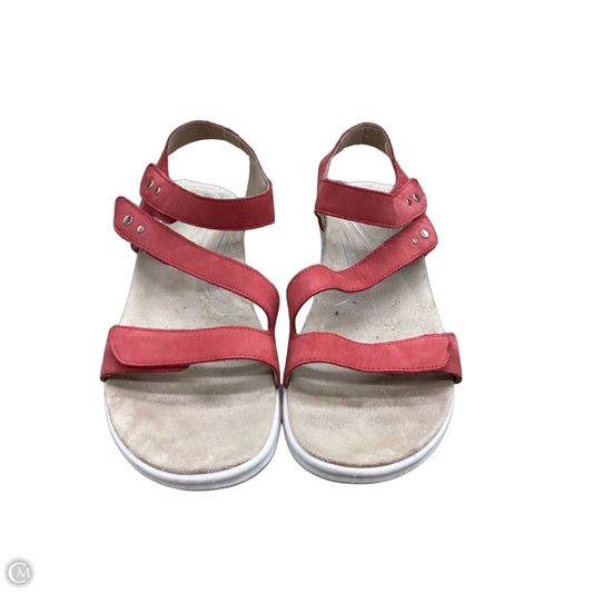 Sandals Flats By Aetrex In Red, Size: 10