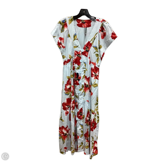 Dress Casual Midi By Anthropologie In Tropical Print, Size: S