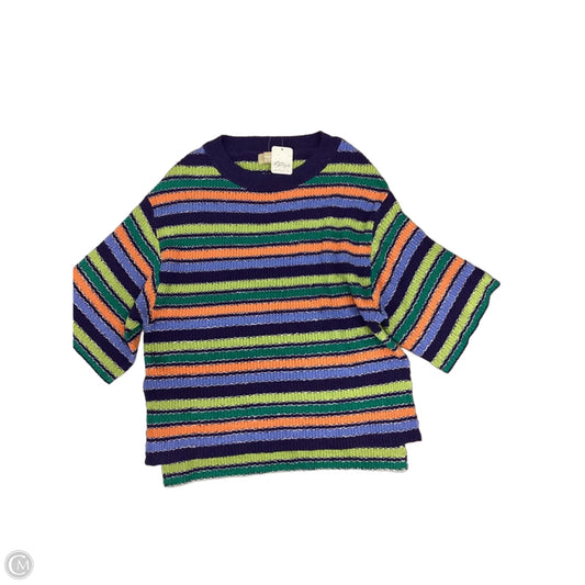 Sweater Short Sleeve By Free People In Striped Pattern, Size: S