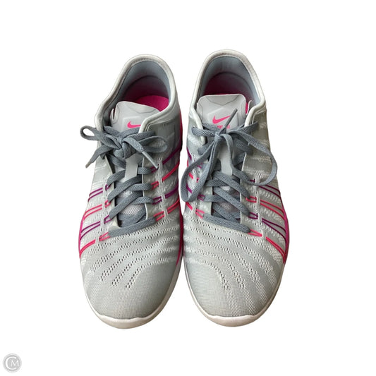 Shoes Athletic By Nike In Grey & Pink, Size: 9.5