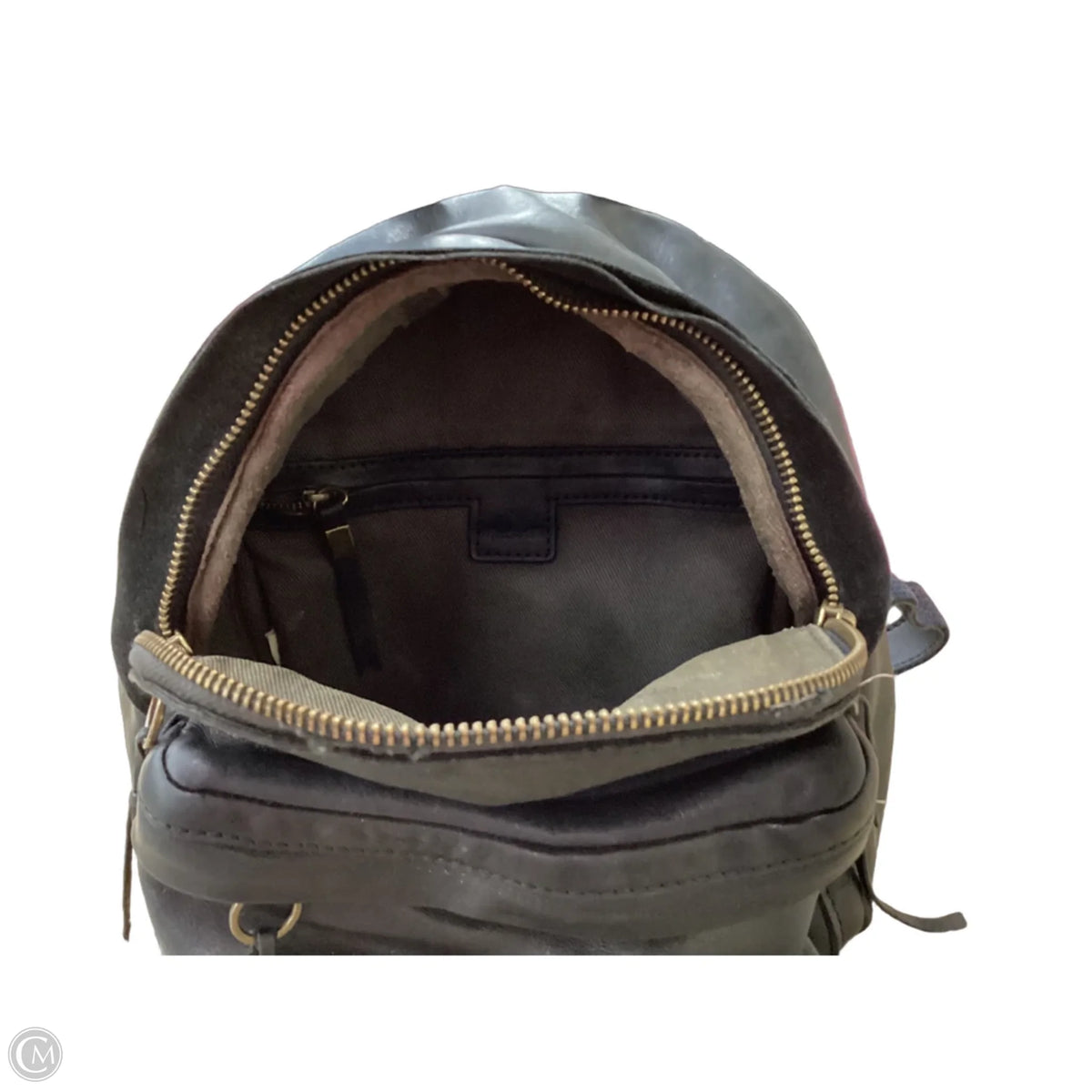 Backpack Leather By Madewell, Size: Small