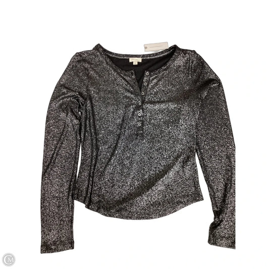 Top Long Sleeve By Pilcro In Black, Size: M