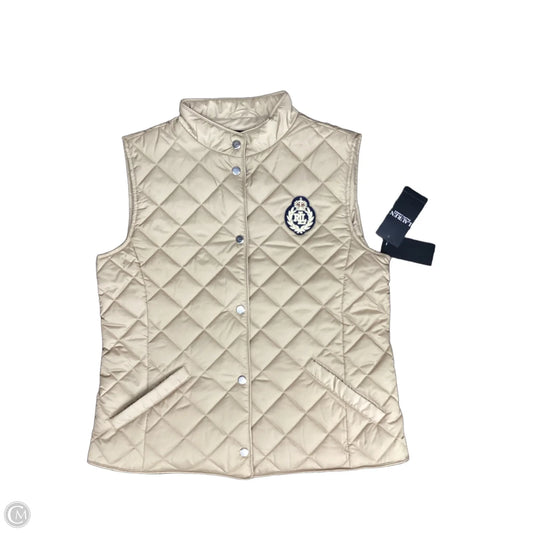 Vest Puffer & Quilted By Lauren By Ralph Lauren In Beige, Size: M