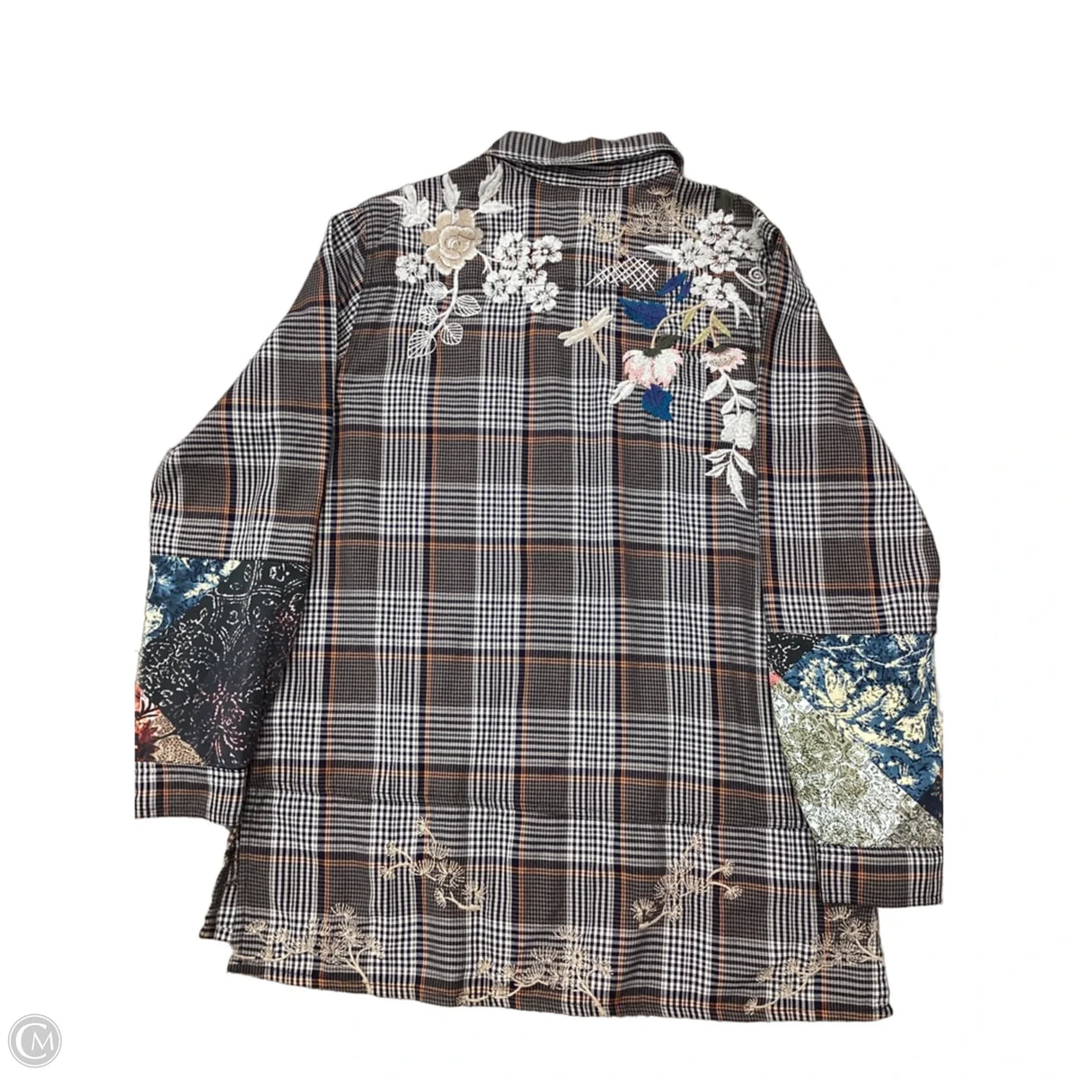 Tunic Designer By Johnny Was In Plaid Pattern, Size: M