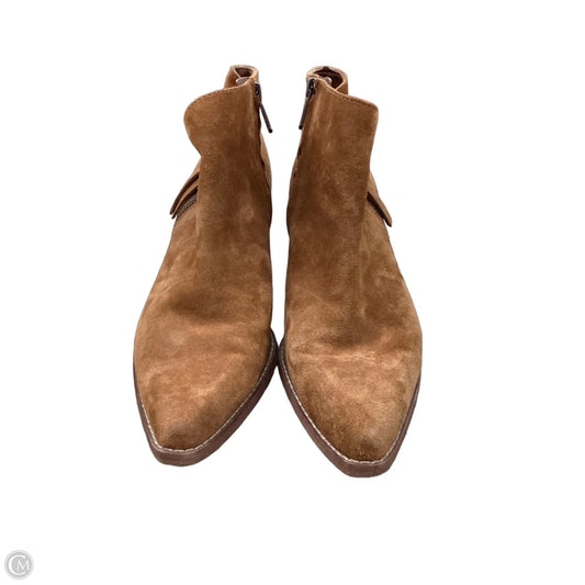 Boots Leather By Sam Edelman In Tan, Size: 9.5