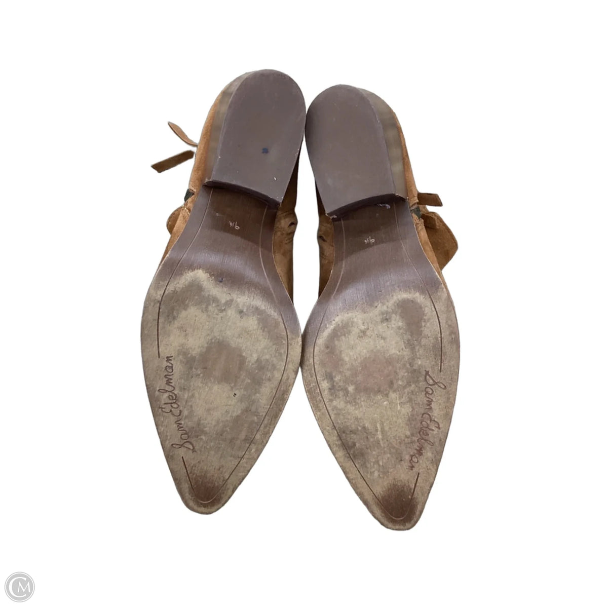 Boots Leather By Sam Edelman In Tan, Size: 9.5