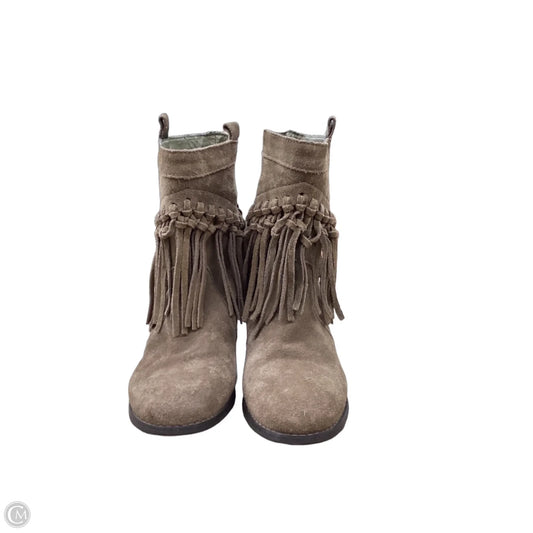 Boots Leather By Sbicca In Brown, Size: 8.5