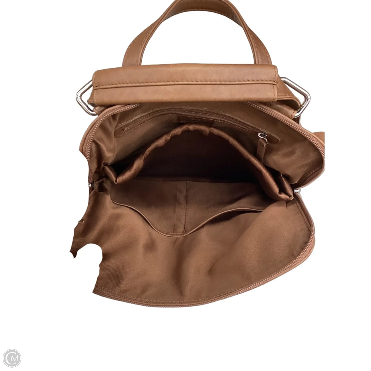 Backpack Leather By Clothes Mentor, Size: Medium